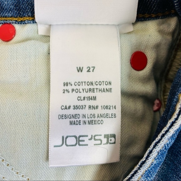 Joe’s Jeans Japanese Denim Frayed Hem Button Fly Pencil Skirt Size 27 - Picture 9 of 10